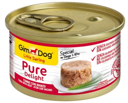 Gimdog Ton Balıklı ve Biftekli Köpek Konserve Köpek Maması 85 gr - 1