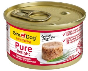 Gimdog Ton Balıklı ve Biftekli Köpek Konserve Köpek Maması 85 gr - GimDog