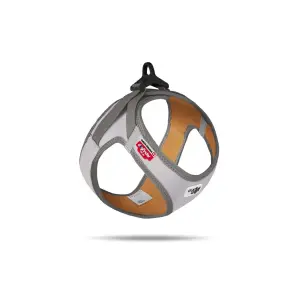 Glow Curlı Clasp Vest Harness Reflectıve Gri Köpek Göğüs Tasması S - CURLI