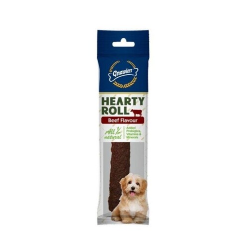 Gnawlers Hearty Roll Doğal Kolajen Biftekli Köpek Ödül Kemiği 11,5 cm 40 gr - 1