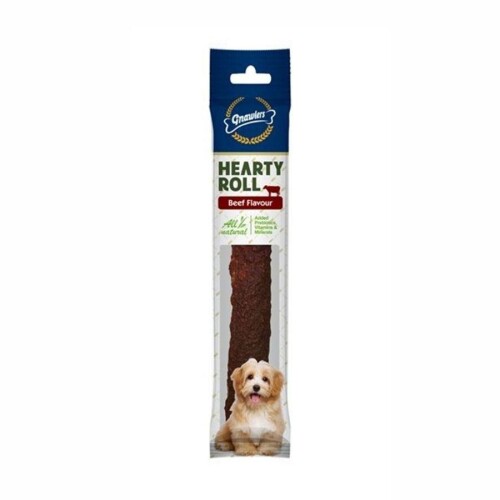 Gnawlers Hearty Roll Doğal Kolajen Biftekli Köpek Ödül Kemiği 22,5 cm 80 gr - 1