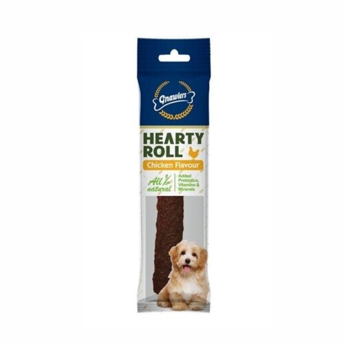 Gnawlers Hearty Roll Doğal Kolajen Tavuklu Köpek Ödül Kemiği 11,5 cm 40 gr - 1