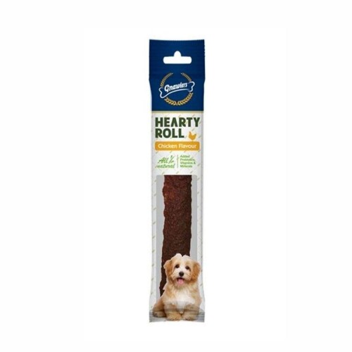 Gnawlers Hearty Roll Doğal Kolajen Tavuklu Köpek Ödül Kemiği 22,5 cm 80 gr - 1