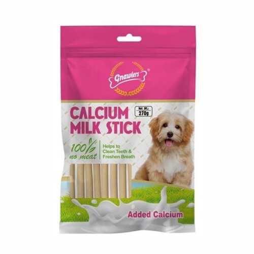 Gnawlers Kalsiyumlu Sütlü Stick Köpek Ödül Kemiği 270 gr - 1