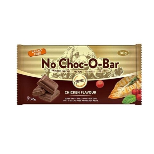 Gnawlers No Choc-O-Bar Tavuk Aromalı Çikolata Köpek Ödülü 80 gr - 1