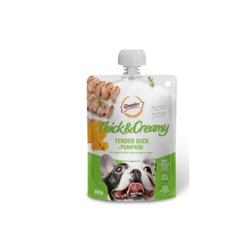 Gnawlers Ördek ve Balkabağı Aromalı Krema Köpek Ödül Maması 100gr - 1