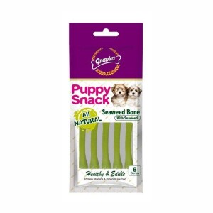 Gnawlers Seaweed Bone Deniz Yosunlu Yavru Köpek Ödül Kemiği 6'lı 40 gr - Gnawlers