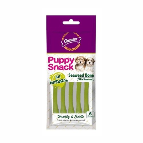 Gnawlers Seaweed Bone Deniz Yosunlu Yavru Köpek Ödül Kemiği 6'lı 40 gr - 1