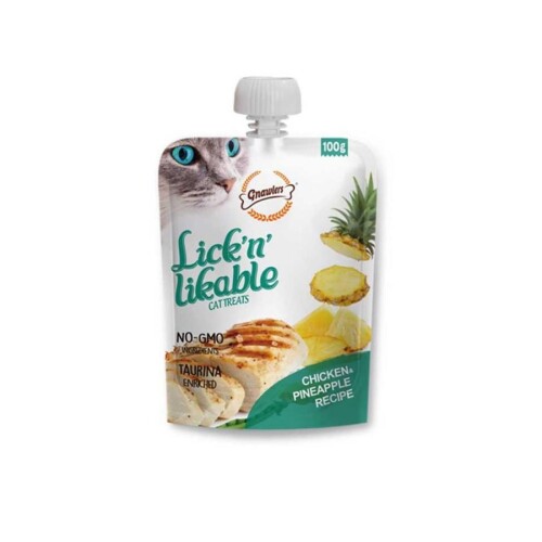 Gnawlers Tavuk ve Ananaslı Krema Kedi Ödül Maması 100gr - 1