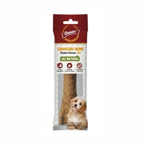 Gnawlers Tavuklu Köpek Ödül Kemiği L 20 cm 265 gr - 1