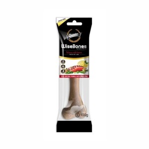 Gnawlers Wise Bone Somonlu ve Limon Aromalı Köpek Ödül Kemiği L 100 gr - Gnawlers