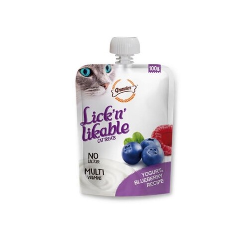 Gnawlers Yoğurtlu ve Yaban Mersinli Krema Kedi Ödül Maması 100gr - 1