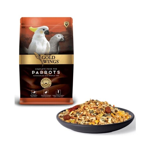 Gold Wings Premium Papağan Kuş Yemi 1 kg - 2