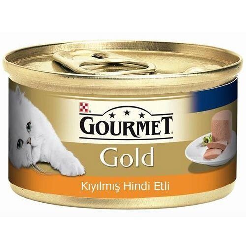 Gourmet Gold Kıyılmış Hindi Etli Yetişkin Kedi Konservesi 85 gr - 1