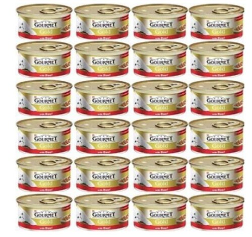 Gourmet Gold Kıyılmış Sığır Etli Konserve Yetişkin Kedi Maması 24 X 85 gr - 1