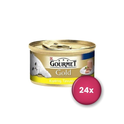 Gourmet Gold Kıyılmış Tavuklu Yetişkin Kedi Konservesi 24 X 85 gr - 1