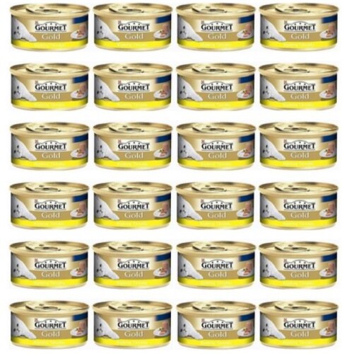 Gourmet Gold Kıyılmış Tavuklu Konserve Yetişkin Kedi Maması 24 X 85 gr - 1