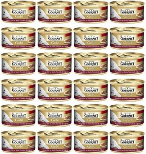 Gourmet Gold Parça Etli ve Soslu Tavuk Ciğer Kedi Konservesi 85 gr X 24 Adet - 1