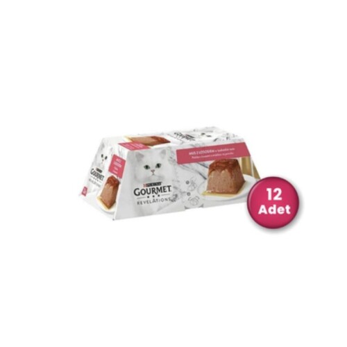 Gourmet Gold Revelations Sığır Etli EzmeYetişkin Kedi Konservesi 2 X 57 gr 12'li Paket - 1