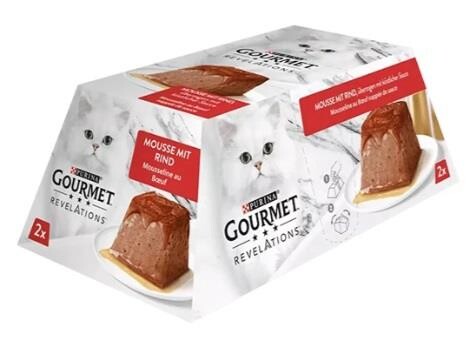 Gourmet Gold Revelations Sığır Etli Ezme Yetişkin Kedi Konservesi 2 X 57 gr - 1