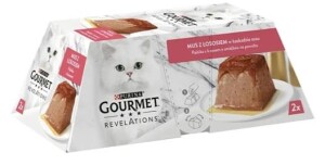 Gourmet Gold Revelations Somon Balıklı Etli Yetişkin Kedi Konservesi 2 X 57 gr - Gourmet Gold