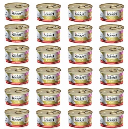 Gourmet Gold Sığır Etli ve Tavuklu Konserve Yetişkin Kedi Maması 85 gr 24 Adet - 1