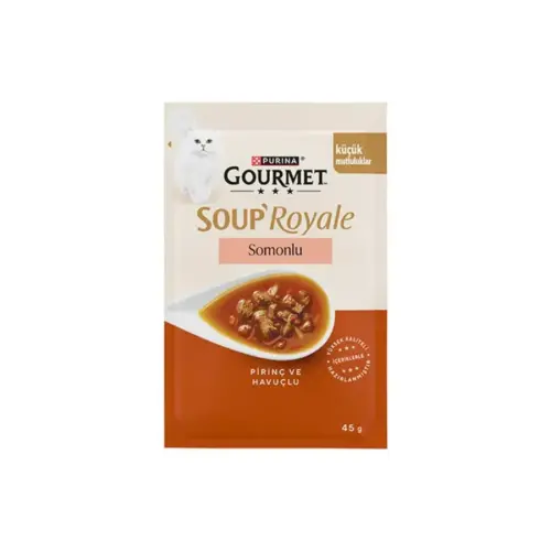 Gourmet Gold Soup Royale Somonlu Yetişkin Kedi Çorbası 45 Gr - 1