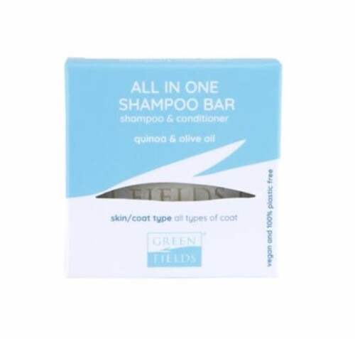 Green Fields All In One Shampoo Bar Köpekler İçin Kinoa ve Zeytinyağ İçeren Kremli Sabun 70 Gr - 1