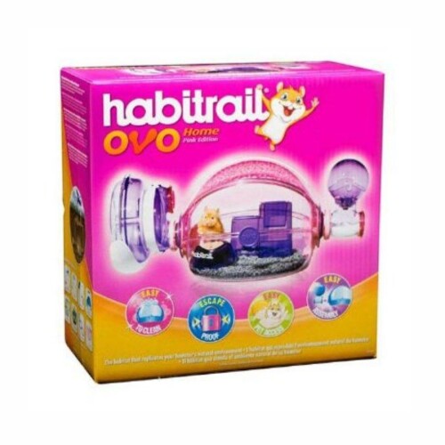 Habitrail Ovo Home Hamster Kafesi Pembe - 3