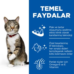 Hill's SCIENCE PLAN Ağız ve Diş Sağlığı İçin Tavuklu Yetişkin Kedi Maması 1,5 kg - 3