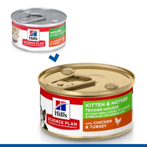 Hill's SCIENCE PLAN Emziren Anne ve Yavru Kediler İçin Püre Konserve 85 gr - 3