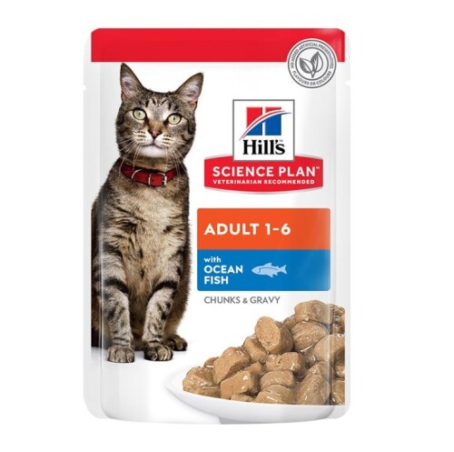 Hill's SCIENCE PLAN Gravy Okyanus Balıklı Yetişkin Kedi Konservesi 85 Gr - 1