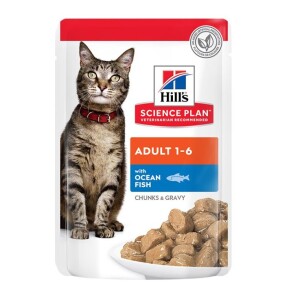 Hill's SCIENCE PLAN Gravy Okyanus Balıklı Yetişkin Kedi Konservesi 85 Gr - Hill's Science Plan