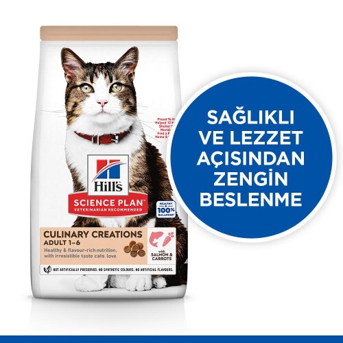 Hill's SCIENCE PLAN Gurme Lezzet Somonlu ve Havuçlu Yetişkin Kedi Maması 1,5 kg - 3