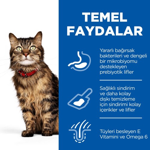 Hill's SCIENCE PLAN Hassas Mide & Deri Yetişkin Tavuklu Kedi Maması 1,5 kg - 4