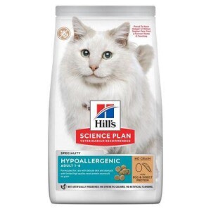 Hill's SCIENCE PLAN Hypoallergenic Yumurta ve Böcek Proteinli Yetişkin Kedi Maması 7 Kg - Hill's Science Plan