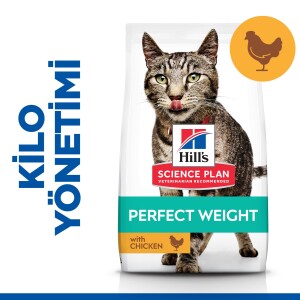 Hill's SCIENCE PLAN İdeal Kilo Yetişkin Tavuklu Kedi Maması 2,5 kg - Hill's Science Plan