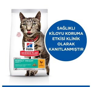 Hill's SCIENCE PLAN İdeal Kilo Yetişkin Tavuklu Kedi Maması 2,5 kg - 2
