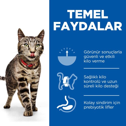 Hill's SCIENCE PLAN İdeal Kilo Yetişkin Tavuklu Kedi Maması 2,5 kg - 5
