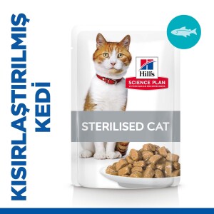 Hill's SCIENCE PLAN Kısırlaştırılmış Alabalıklı Kedi Pouch 85 gr - Hill's Science Plan