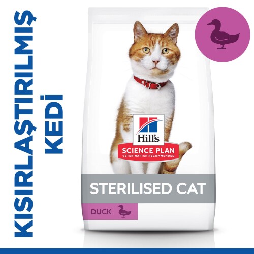 Hill's SCIENCE PLAN Kısırlaştırılmış Yetişkin Ördekli Kedi Maması 1,5 kg - 1