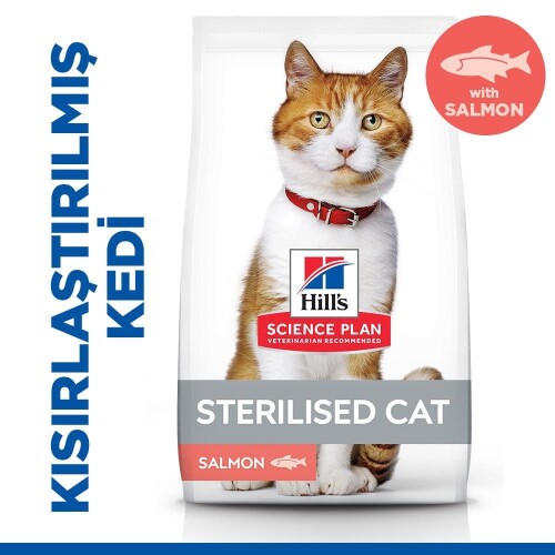 Hill's SCIENCE PLAN Kısırlaştırılmış Yetişkin Somonlu Kedi Maması 1,5 kg - 1