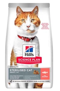 Hill's SCIENCE PLAN Kısırlaştırılmış Yetişkin Somonlu Kedi Maması 13 kg + 2 kg - Hill's Science Plan