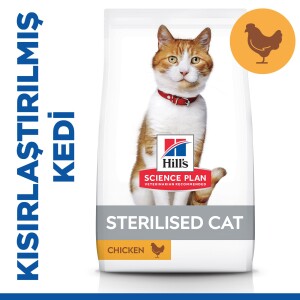 Hill's SCIENCE PLAN Kısırlaştırılmış Yetişkin Tavuklu Kedi Maması 13 kg + 2 kg - Hill's Science Plan