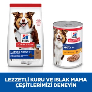 Hill's SCIENCE PLAN +7 Yaşlı Orta Irk Kuzulu ve Pirinçli Köpek Maması 14 kg - 3