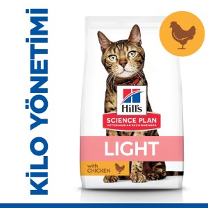 Hill's SCIENCE PLAN Light Yetişkin Tavuklu Kedi Maması 1,5 kg - Hill's Science Plan