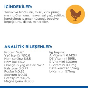 Hill's SCIENCE PLAN Light Yetişkin Tavuklu Kedi Maması 1,5 kg - 5