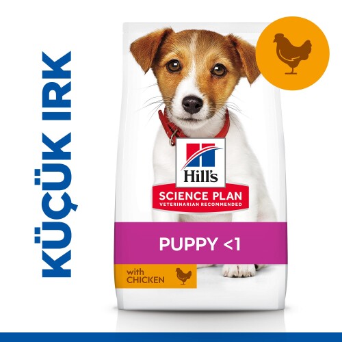 Hill’s SCIENCE PLAN Mükemmel Sindirim Küçük ve Mini Irk Tavuklu ve Kahverengi Pirinçli Yavru Köpek Maması 1,5 kg - 1