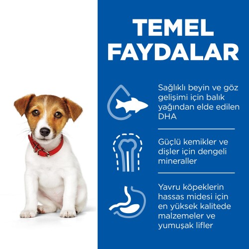 Hill’s SCIENCE PLAN Mükemmel Sindirim Küçük ve Mini Irk Tavuklu ve Kahverengi Pirinçli Yavru Köpek Maması 1,5 kg - 3