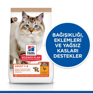 Hill's SCIENCE PLAN Tahılsız Yetişkin Tavuklu Kedi Maması 1,5 kg - 4